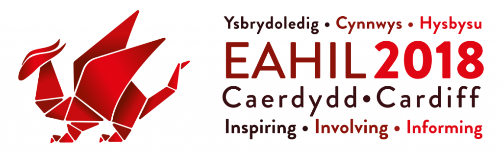 Logo for EAHIL 2018 in Cardiff