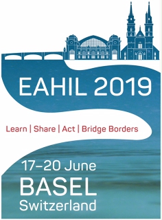 logo for European Association for Health Information and Libraries Workshop, Basel, 17-20 June 2019