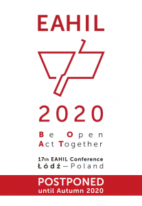 Logo of EAHIL2020 with the text postponed.